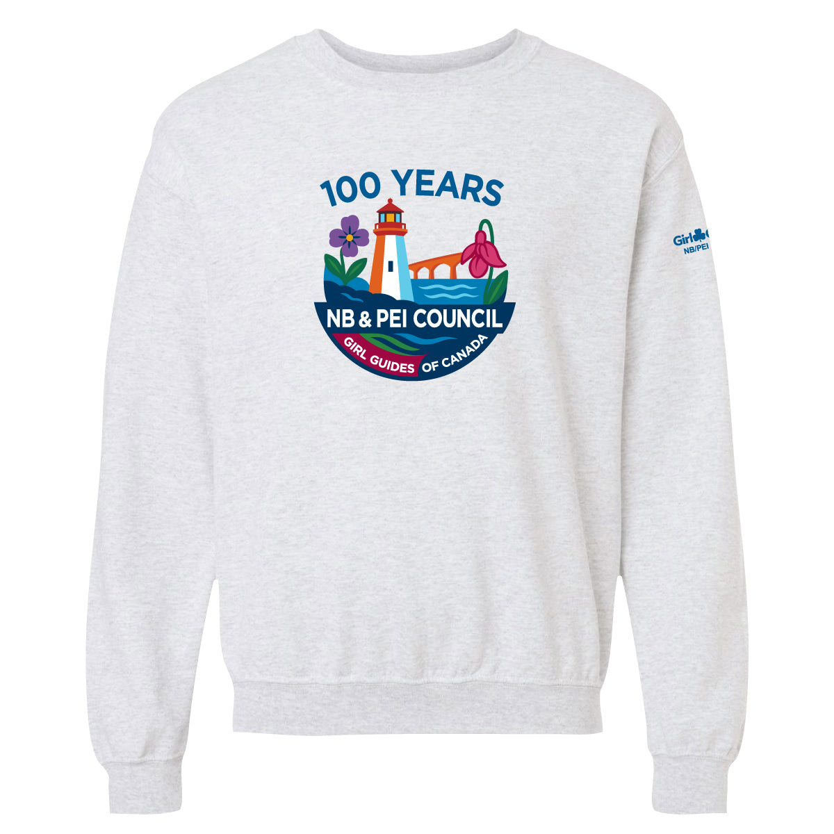NB COUNCIL ANNIVERSARY - ADULT ASH GREY CREWNECK SWEATSHIRT - 1801
