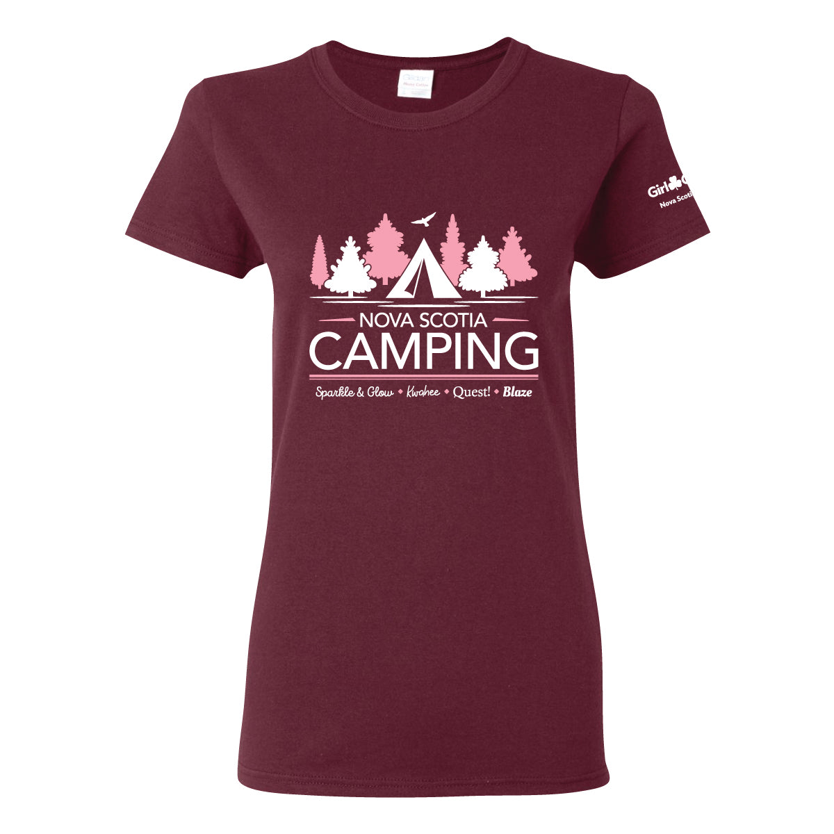 NS COUNCIL - LADIES T SHIRT - MAROON - 5000L