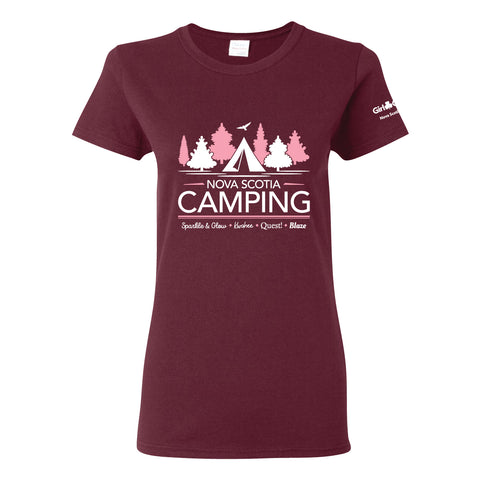 NS COUNCIL - LADIES T SHIRT - MAROON - 5000L