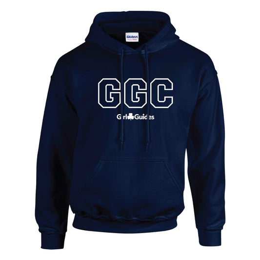 G G C Embroidered Hoodie - 1850 - Navy