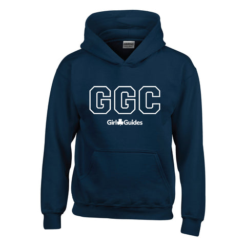 G G C Embroidered Pullover Hoodie - Youth - 1850b - Navy