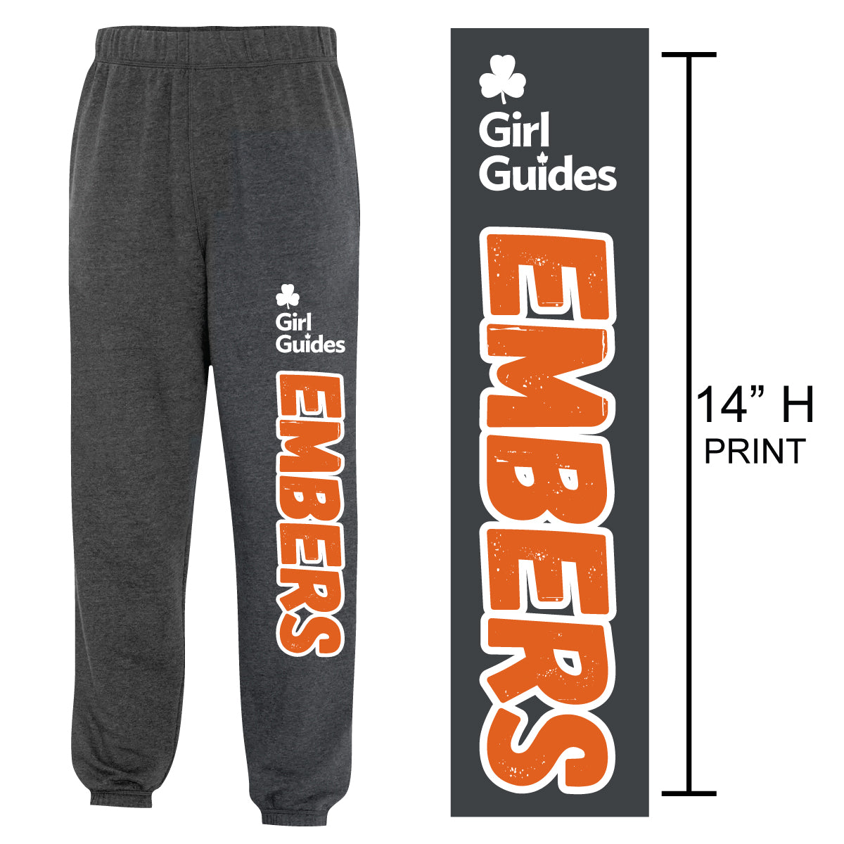 "EMBERS" Youth Sweatpants - ATCY2800 - Dark Heather Grey