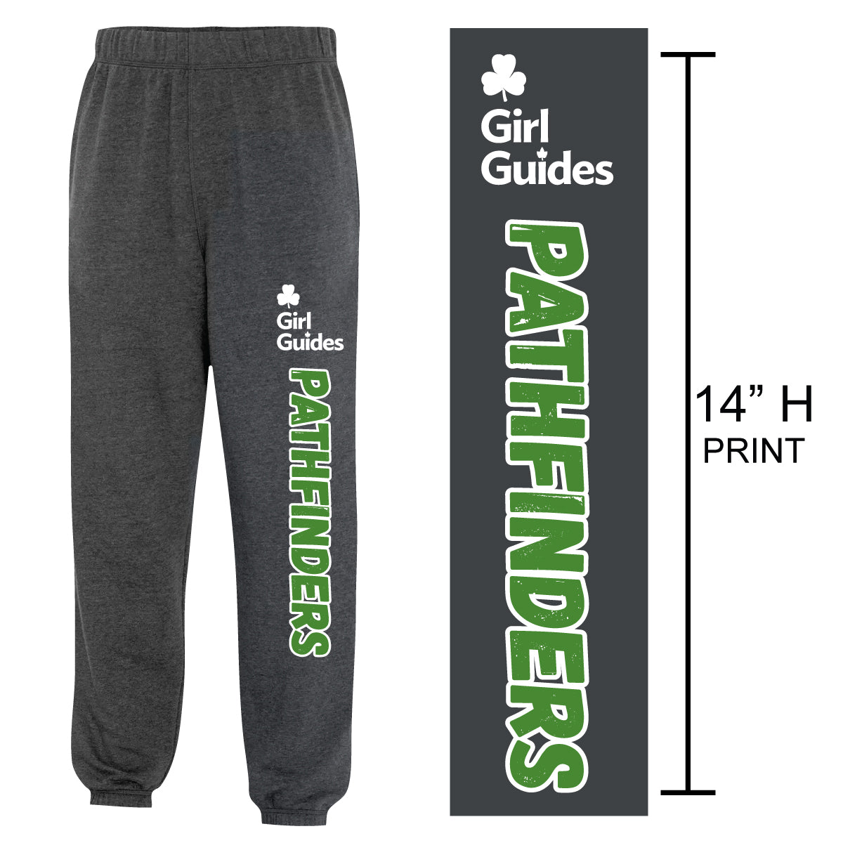 "PATHFINDERS" Youth Sweatpants - ATCY2800 - Dark Heather Grey