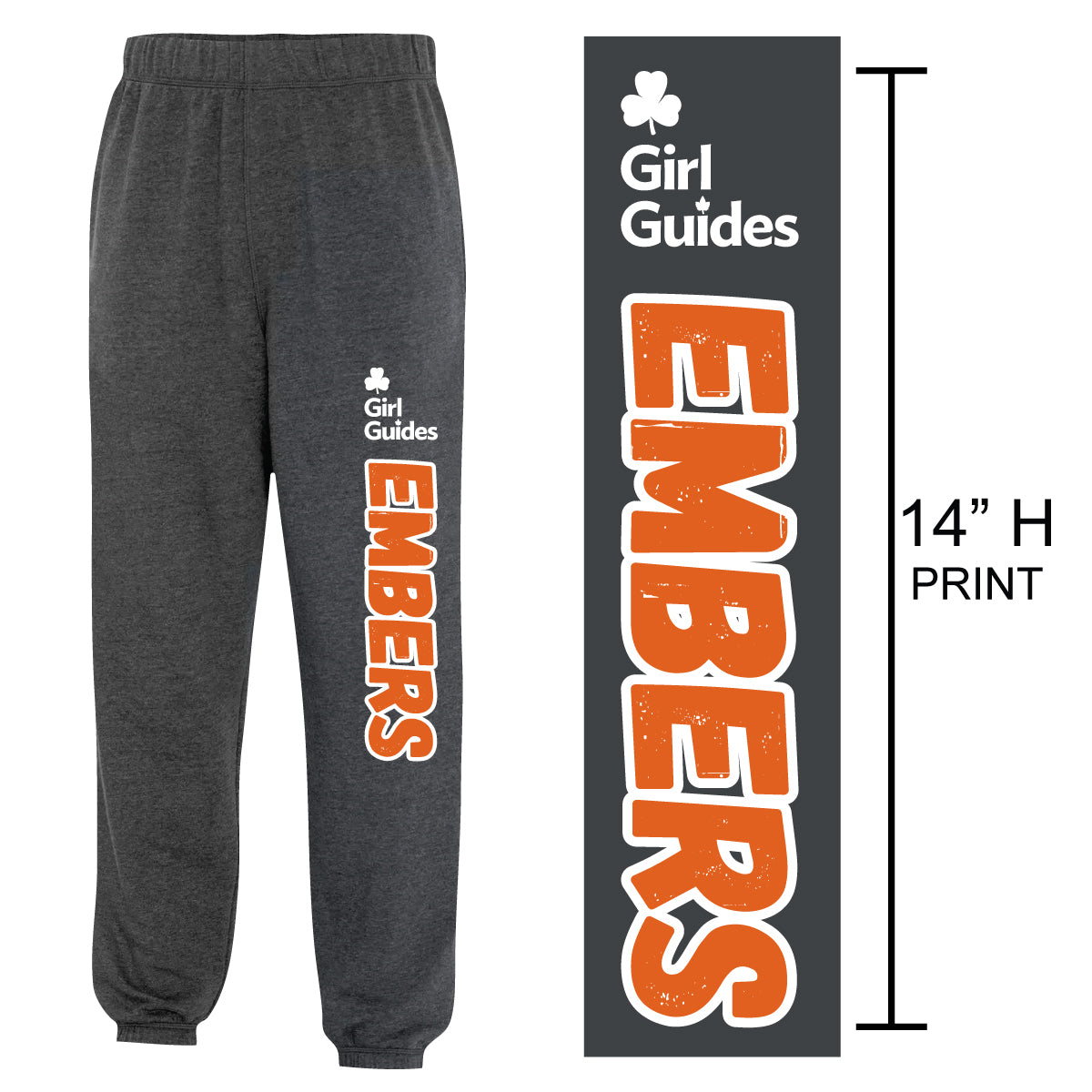 "EMBERS" Adult Sweatpants - ATCF2800 - Dark Heather Grey
