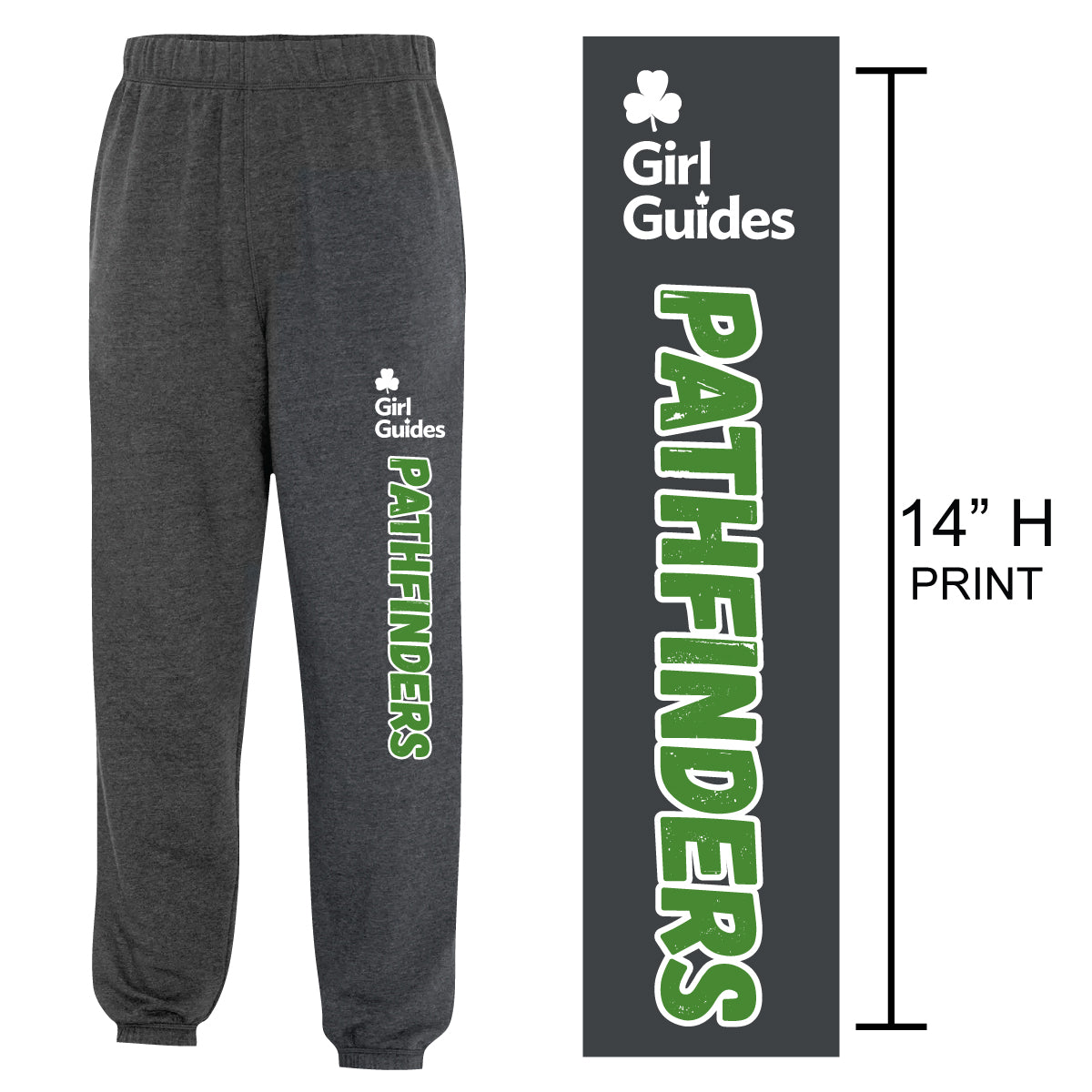 "PATHFINDERS" Adult Sweatpants - ATCF2800 - Dark Heather Grey