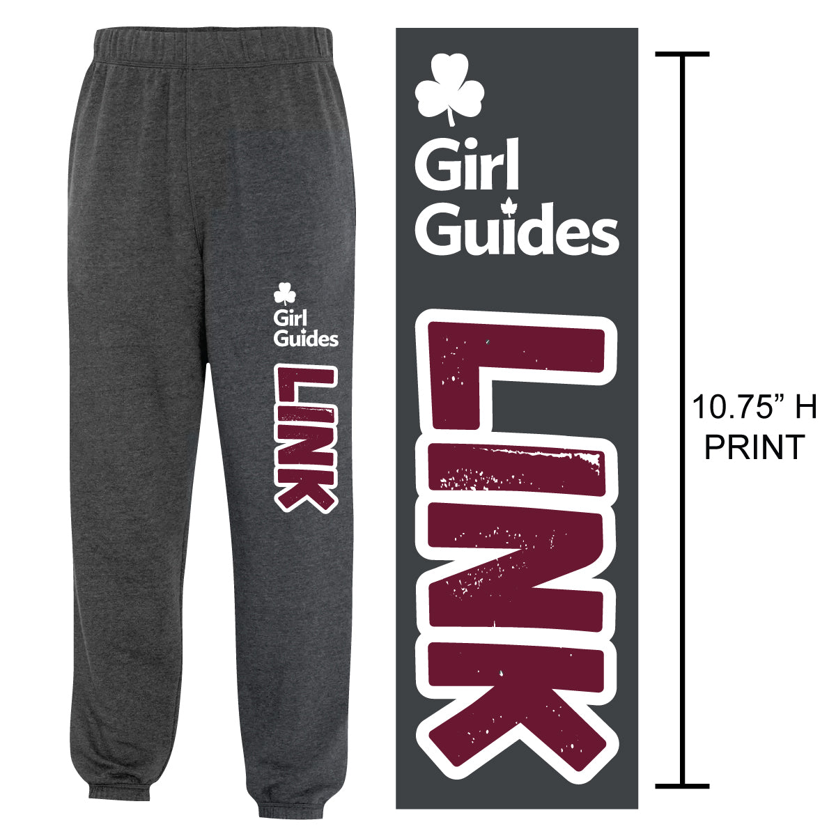 "LINK" Adult Sweatpants - ATCF2800 - Dark Heather Grey