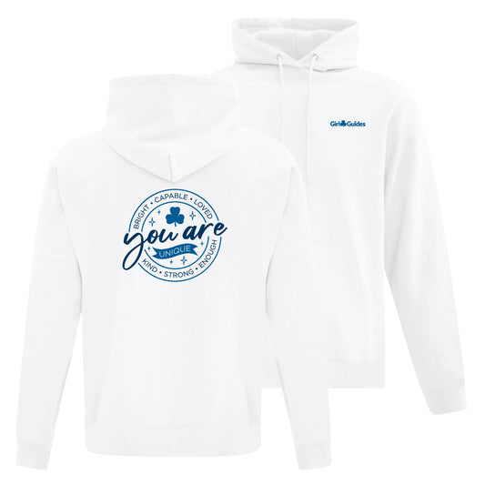 YOU ARE - ADULT PULLOVER HOODIE - WHITE - ATCF2500