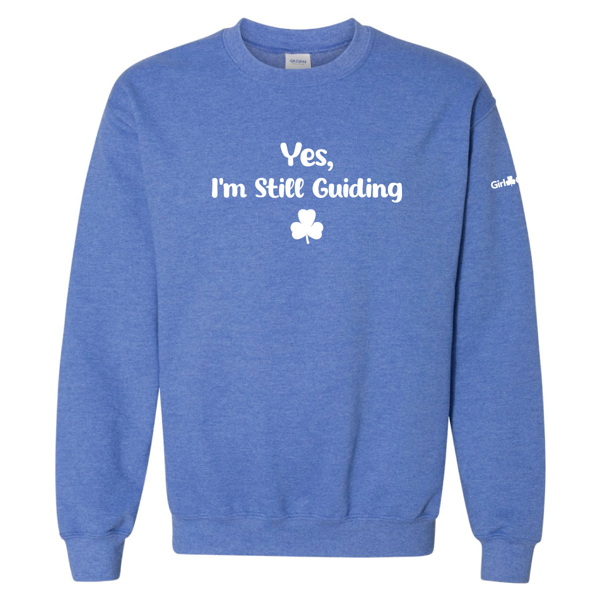 "Still Guiding" Adult Crewneck Sweatshirt 18000 - Heather Royal