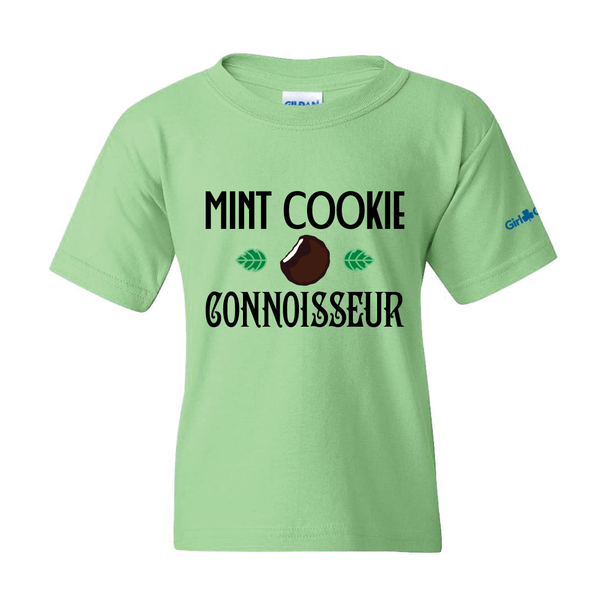 MINT COOKIE CONNOISSEUR - YOUTH T SHIRT - MINT GREEN 500B