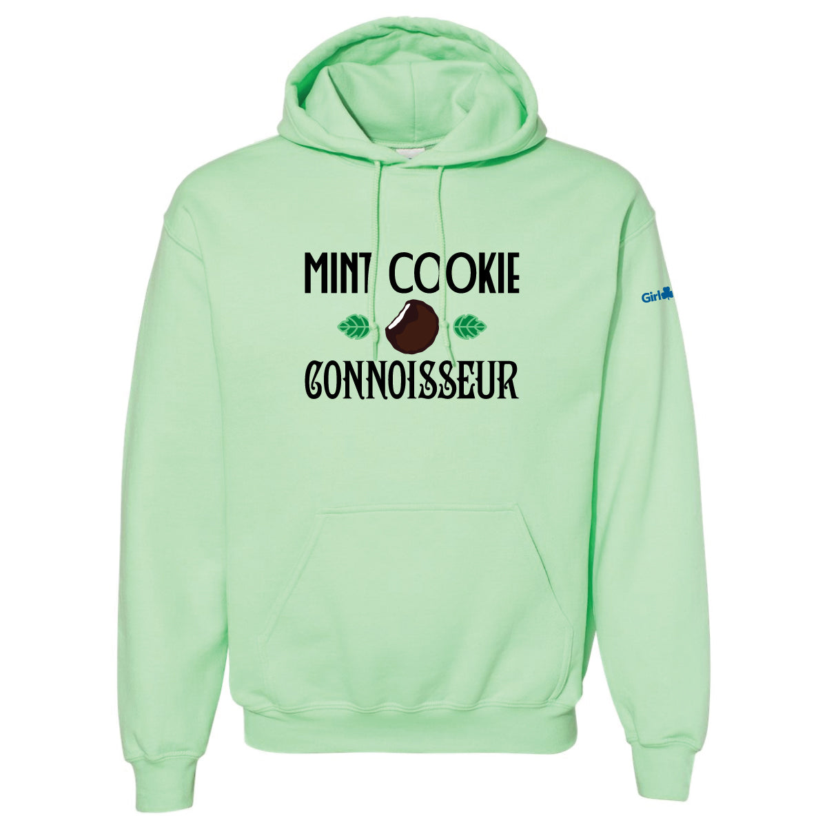 MINT COOKIE CONNOISSEUR - ADULT PULLOVER HOODIE - MINT GREEN - 1850