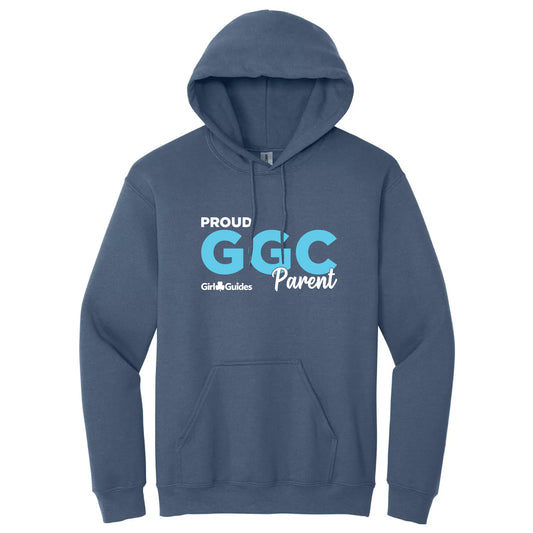 PROUD PARENT - ADULT PULLOVER HOODIE - INDIGO BLUE - 1850