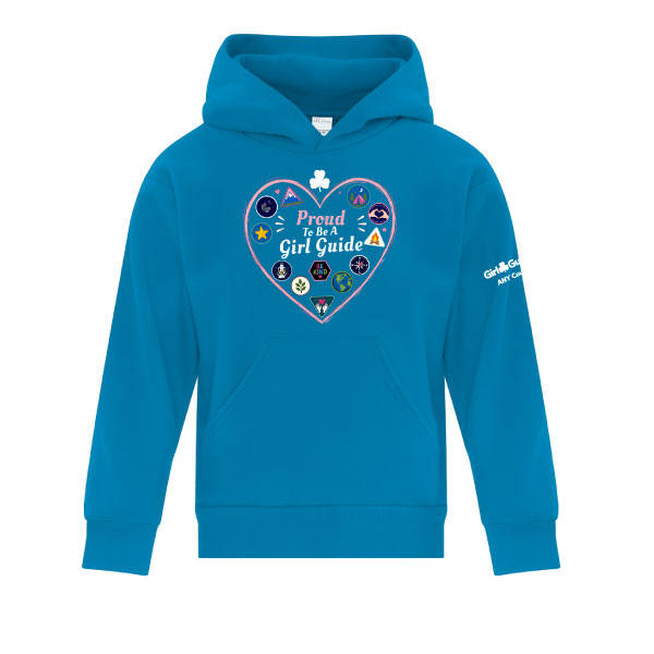 ANY COUNCIL - HEART - YOUTH PULLOVER HOODIE- SAPPHIRE- ATCY2500 **PLEASE NOTE: ANY COUNCIL IS THE COUNCIL FOR ALBERTA, NORTHWEST TERRITORY AND YUKON NOT A CHOICE FOR ANOTHER COUNCIL *** (Copy)