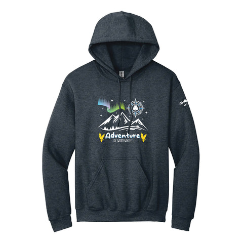 ANY COUNCIL - ADULT PULLOVER HOODIE - DARK HEATHER GREY - 1850 **PLEASE NOTE: ANY COUNCIL IS THE COUNCIL FOR ALBERTA, NORTHWEST TERRITORY AND YUKON NOT A CHOICE FOR ANOTHER COUNCIL***