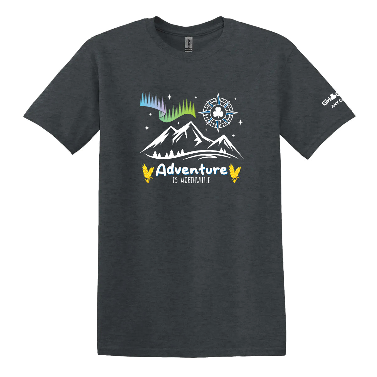 ANY COUNCIL - ADULT T SHIRT - DARK HEATHER GREY - 5000 **PLEASE NOTE: ANY COUNCIL IS THE COUNCIL FOR ALBERTA, NORTHWEST TERRITORY AND YUKON AND NOT A CHOICE FOR ANOTHER COUNCIL***