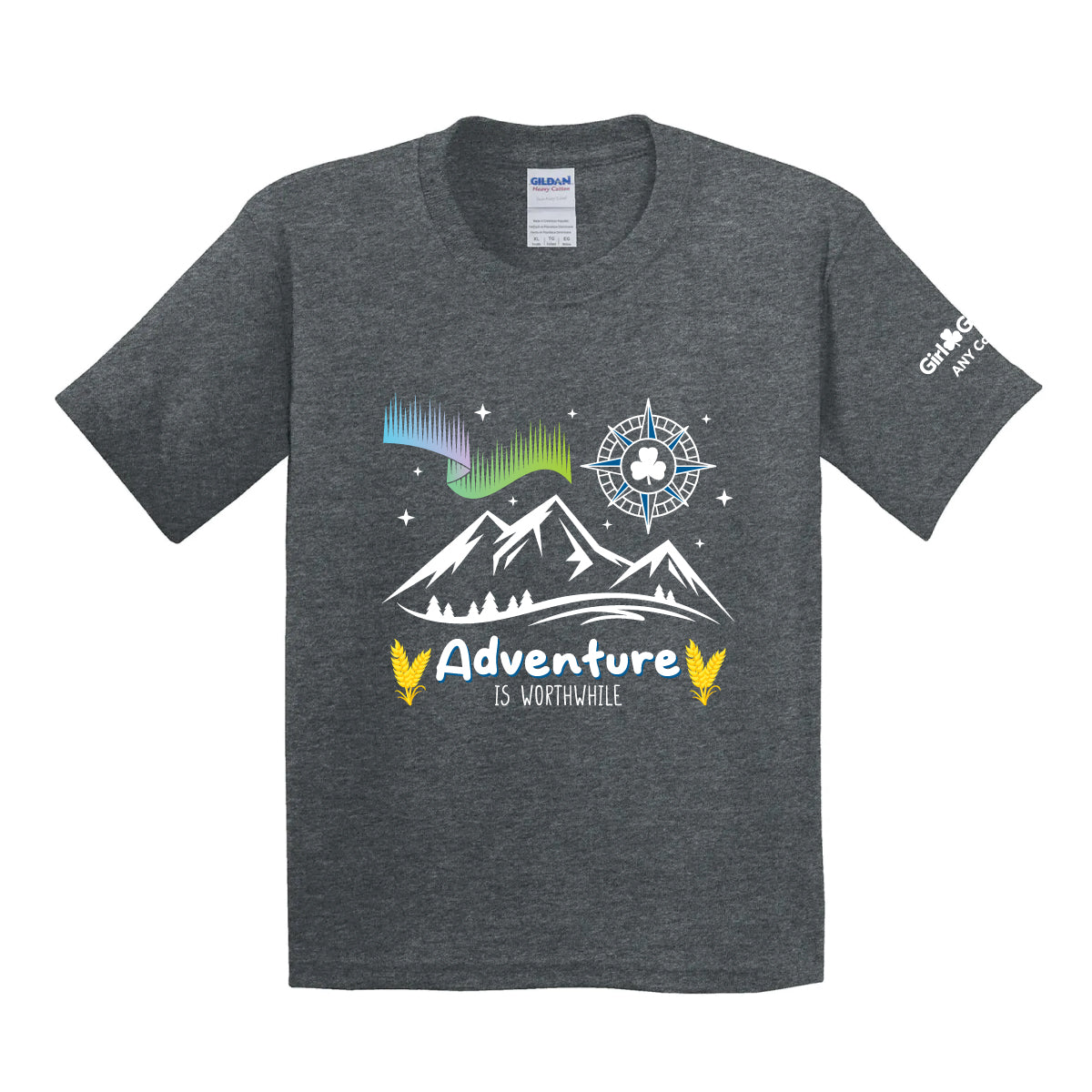 ANY COUNCIL - YOUTH T SHIRT - DARK HEATHER GREY - 500B**PLEASE NOTE: ANY COUNCIL IS THE COUNCIL FOR ALBERTA, NORTHWEST TERRITORY AND YUKON NOT A CHOICE FOR ANOTHER COUNCIL***