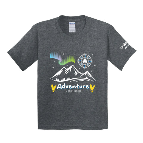 ANY COUNCIL - YOUTH T SHIRT - DARK HEATHER GREY - 500B**PLEASE NOTE: ANY COUNCIL IS THE COUNCIL FOR ALBERTA, NORTHWEST TERRITORY AND YUKON NOT A CHOICE FOR ANOTHER COUNCIL***
