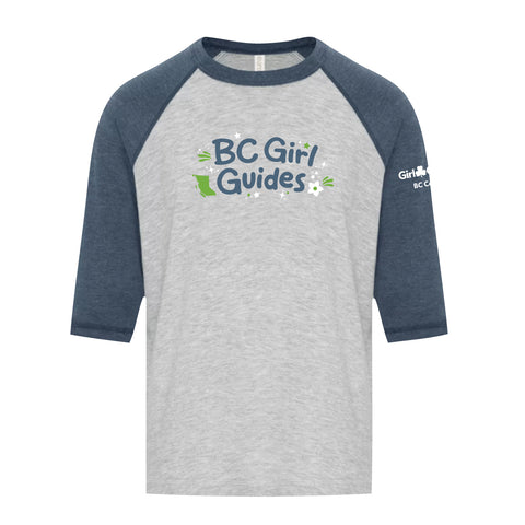 BC COUNCIL Youth Baseball T ATC0822Y - ATHLETIC GREY/HEATHER NAVY