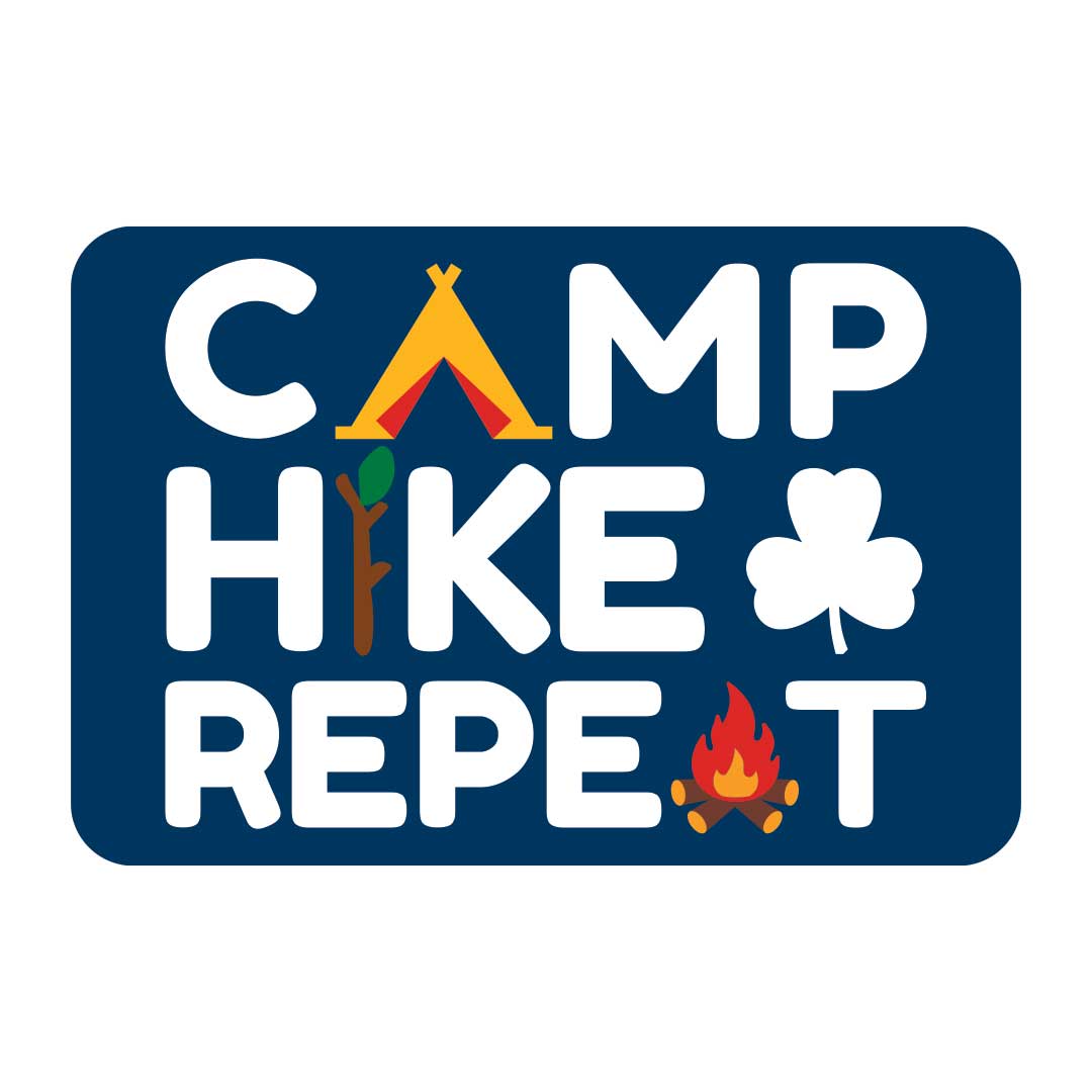 Camp Hike Repeat Fun Crest
