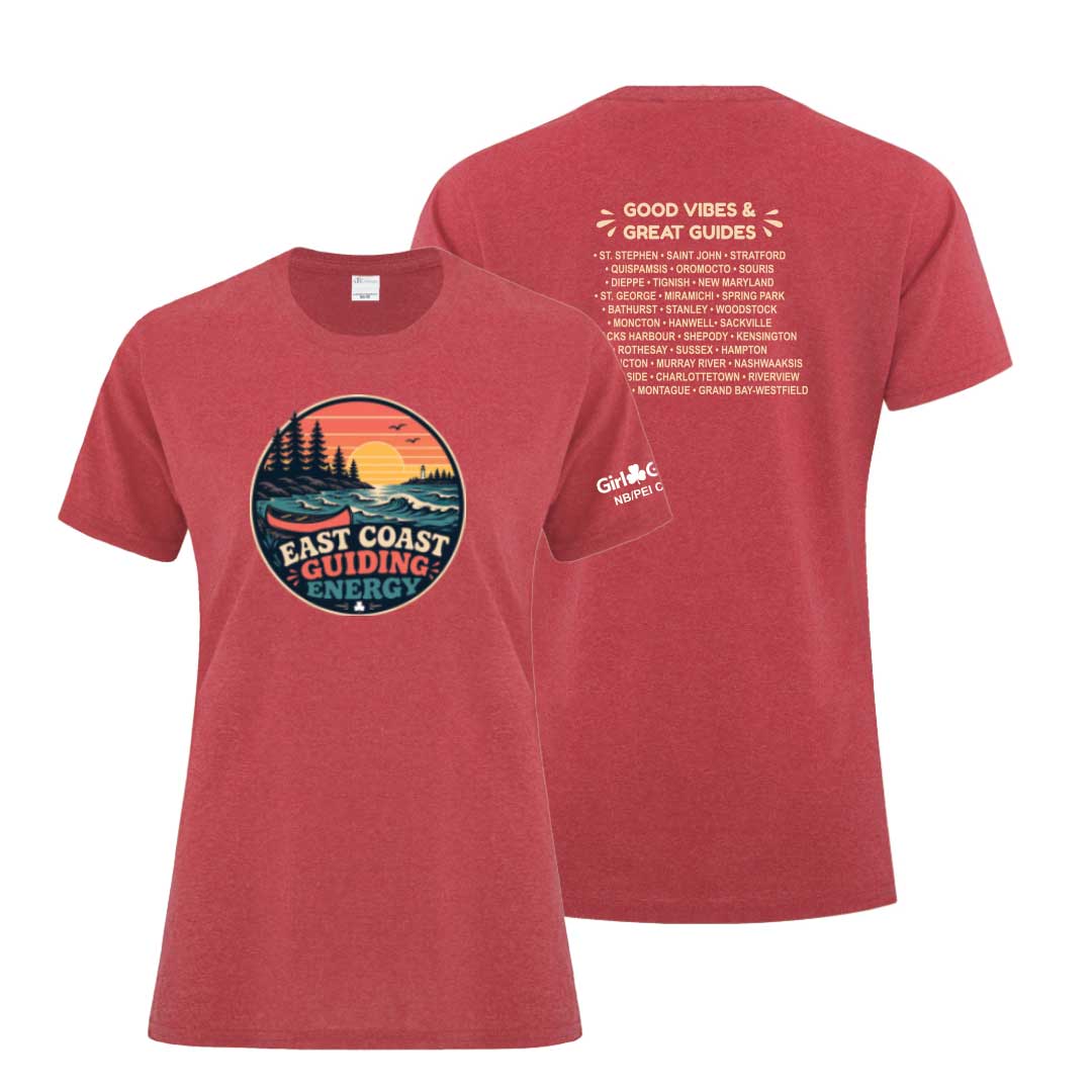 NB/PEI COUNCIL - EAST COAST - LADIES T SHIRT - HEATHER RED - ATC1000L