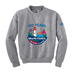 NB COUNCIL ANNIVERSARY - YOUTH CREWNECK SWEATSHIRT - SPORT GREY - 18000B  *** leaving soon