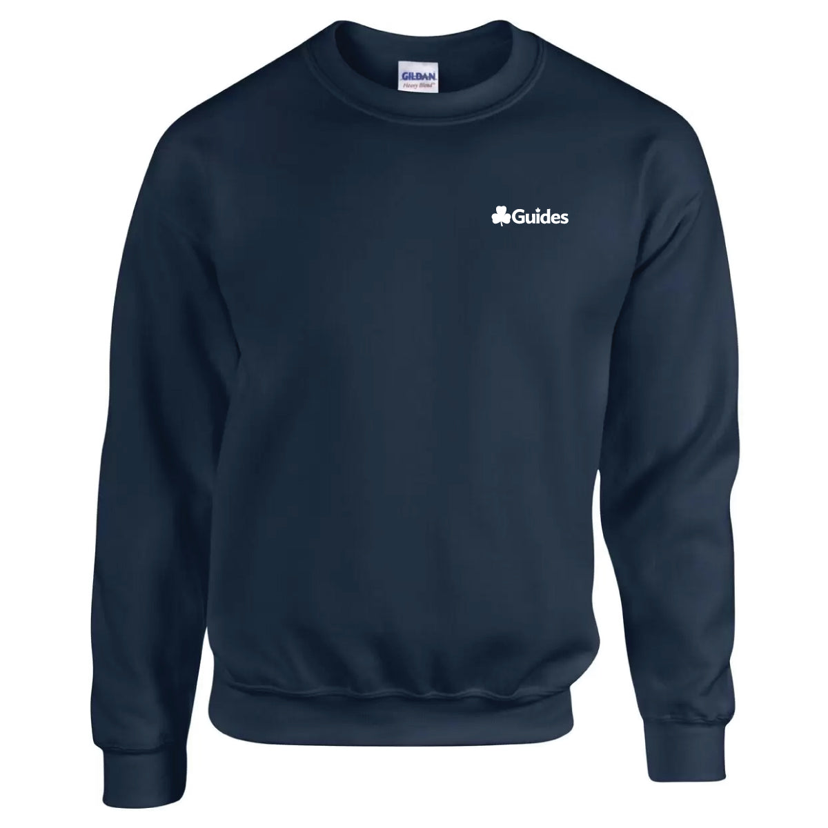 Adult CrewNeck Sweatshirt 1801 - NAVY - French Logo