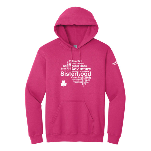 NB COUNCIL - ADULT PULLOVER HOODIE - HELICONIA PINK - 1850