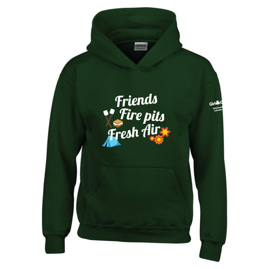 NL COUNCIL - YOUTH PULLOVER HOODIE - FOREST GREEN - 1850B