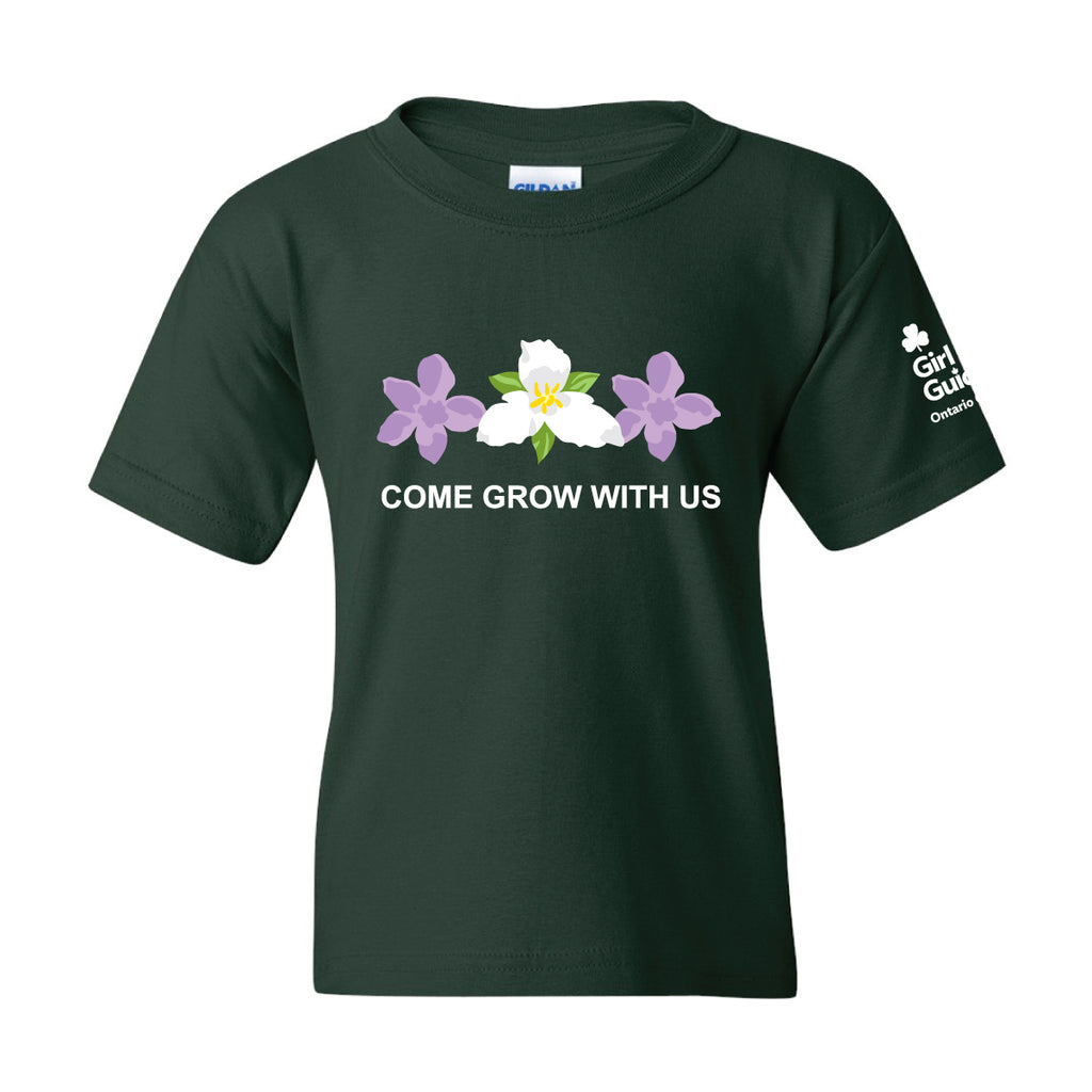 ON COUNCIL - YOUTH T SHIRT - FOREST GREEN - 500B