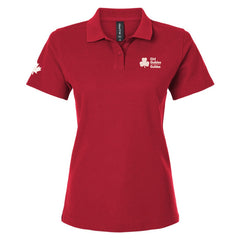 INT'L POLO SHIRT LADIES CUT - RED - 62800L *** NEW ***