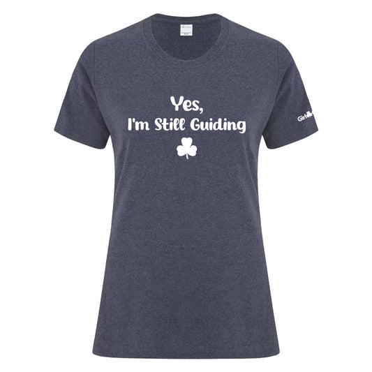 "Still Guiding" - LADIES T SHIRT - Heather Navy - ATC1000L