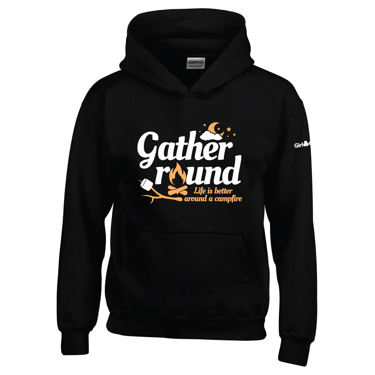 Gather Round Youth Hoodie 18500B - Black