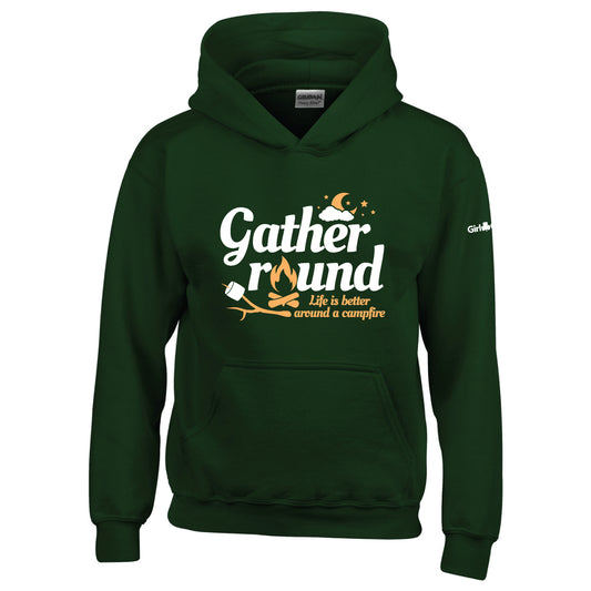 Gather Round Youth Hoodie 18500B - Forest Green