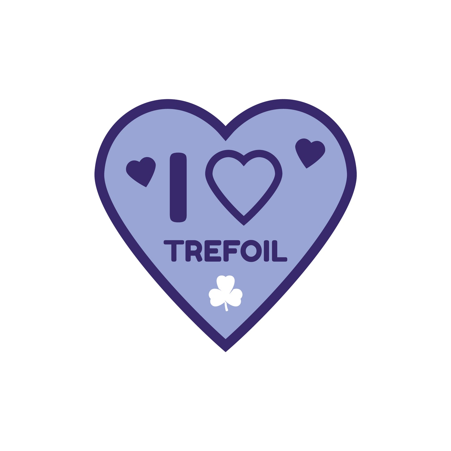 I Heart Trefoil - fun crest