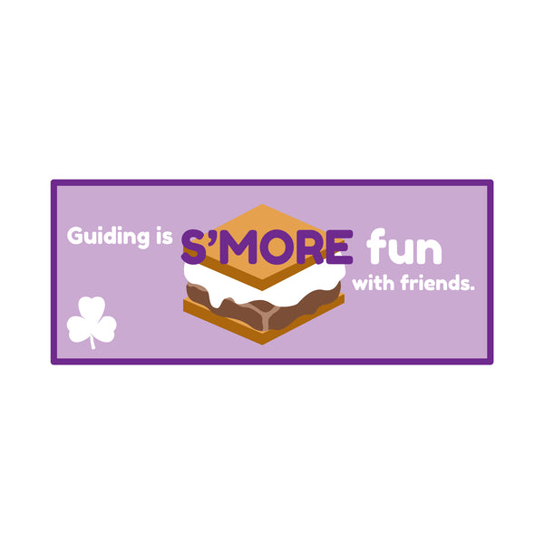 S'MORE FUN Woven Crest with Adhesive backing