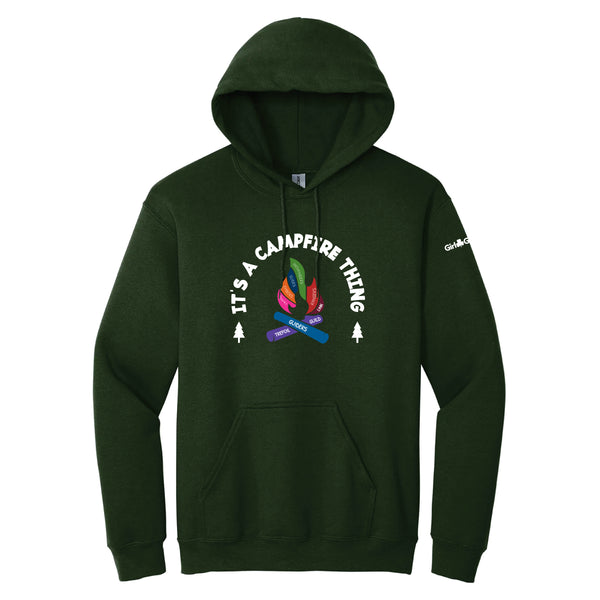 CAMPFIRE THING Adult Hoodie - 1850 - Forest Green