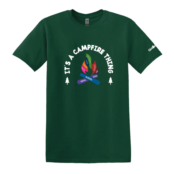 CAMPFIRE THING Adult T-shirt - 5000 - Forest Green