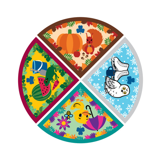 Set of 4 Seasonal Themed Crests