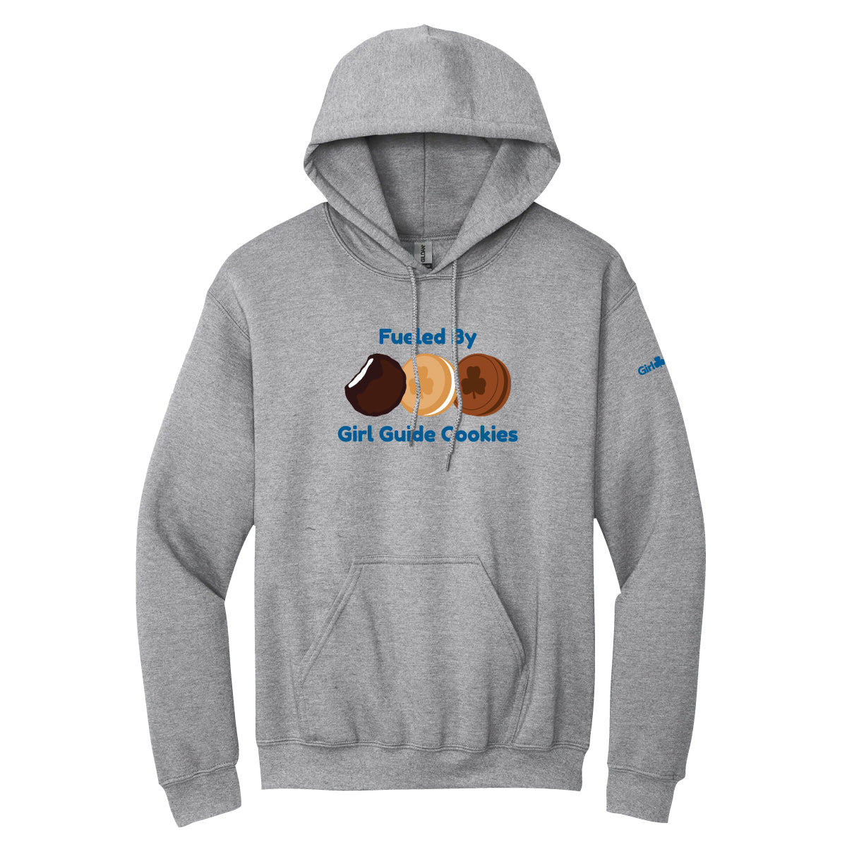 FUELED BY COOKIES - ADULT PULLOVER HOODIE - SPORT GREY - 1850