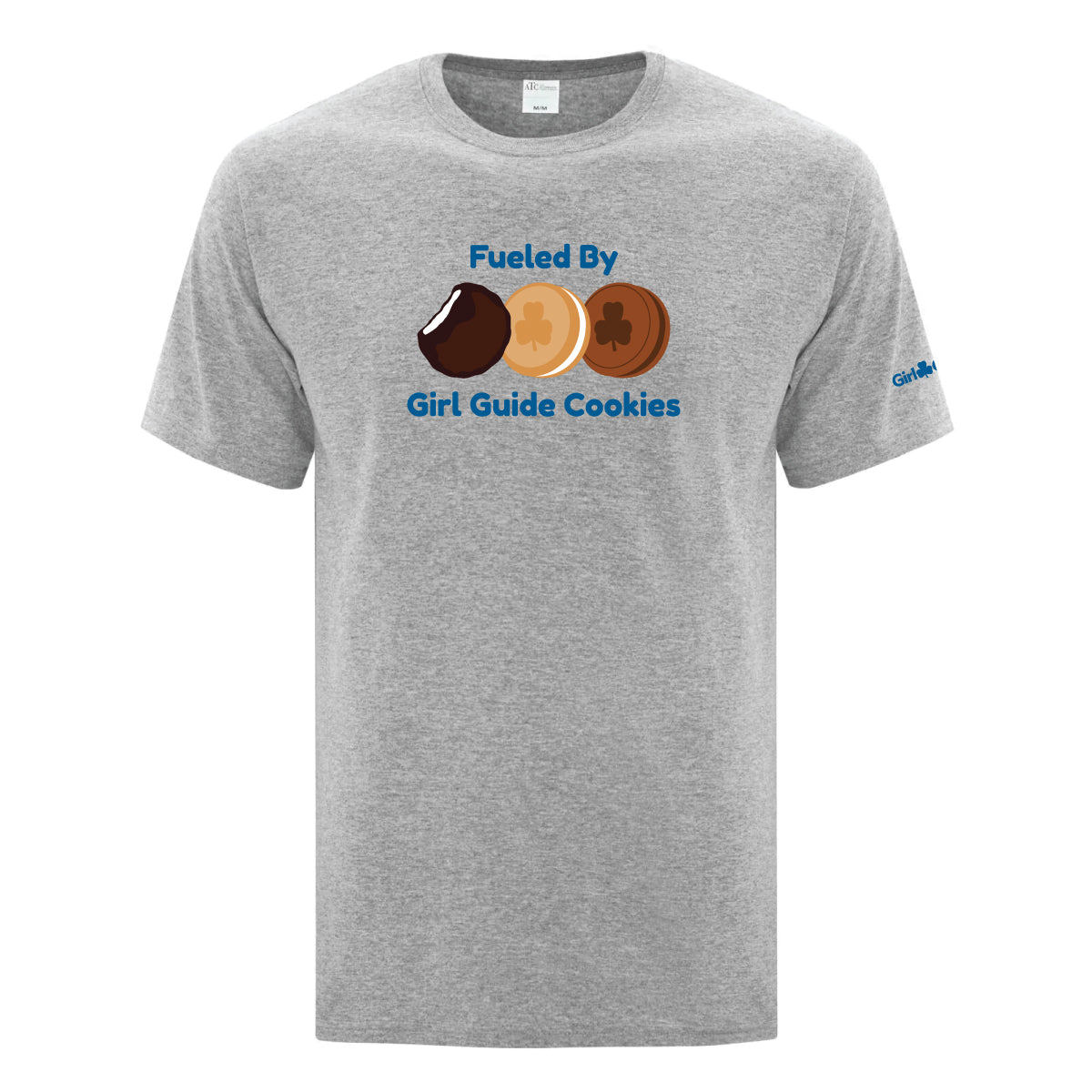 FUELED BY COOKIES - ADULT T SHIRT - ATHLETIC HEATHER - ATC1000