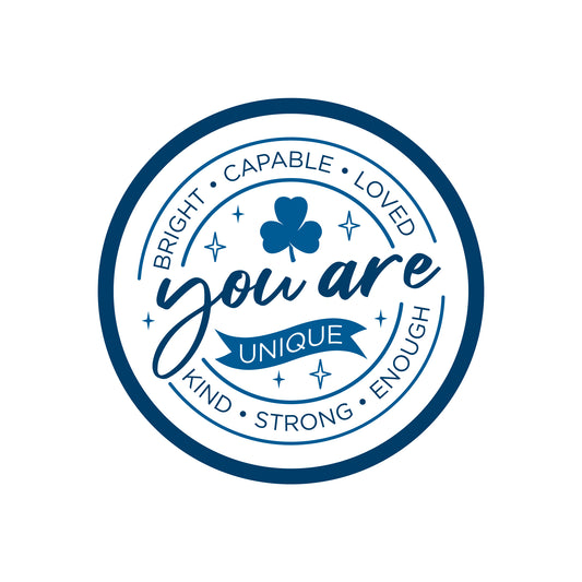 You Are Bright Capable Loved Crest - fun crest