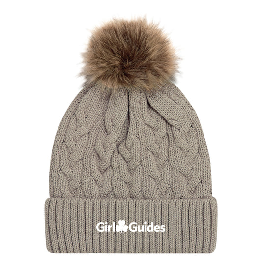 TOQUE - OATMEAL WITH BEIGE POM POM 9L594L