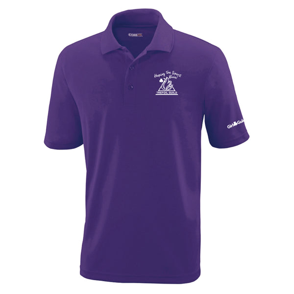 Trefoil Guild Unisex Polo 88181 - Campus Purple - English Logo
