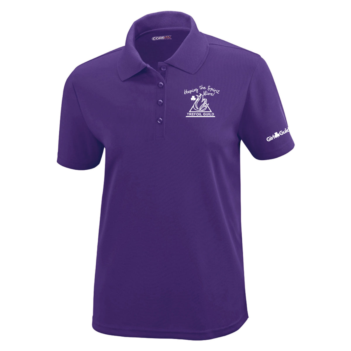 Trefoil Guild Women's Polo 78181 - Campus Purple - English Logo