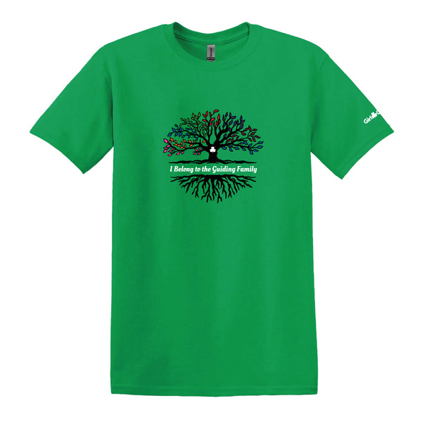 Guiding Family Tree Adult T-shirt - 5000 - Irish Green