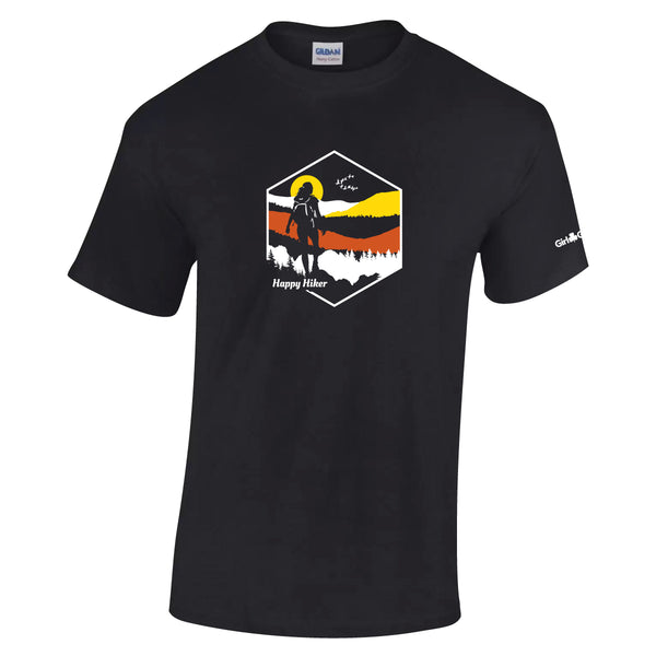 Happy Hiker Adult T-shirt - 5000 - Black