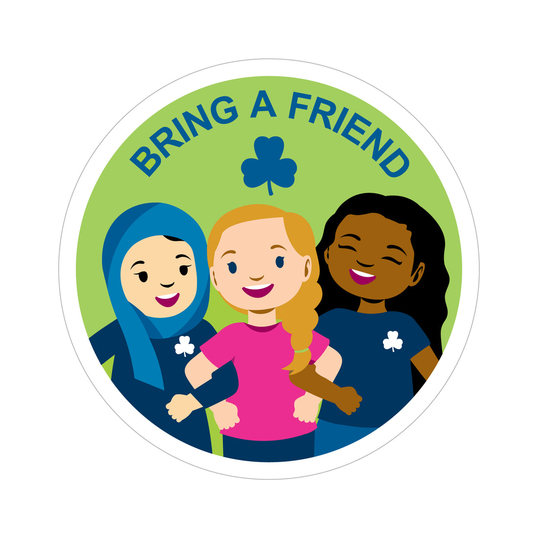 Bring a Friend Crest (green) – The Girl Guide Store by Positive Identity