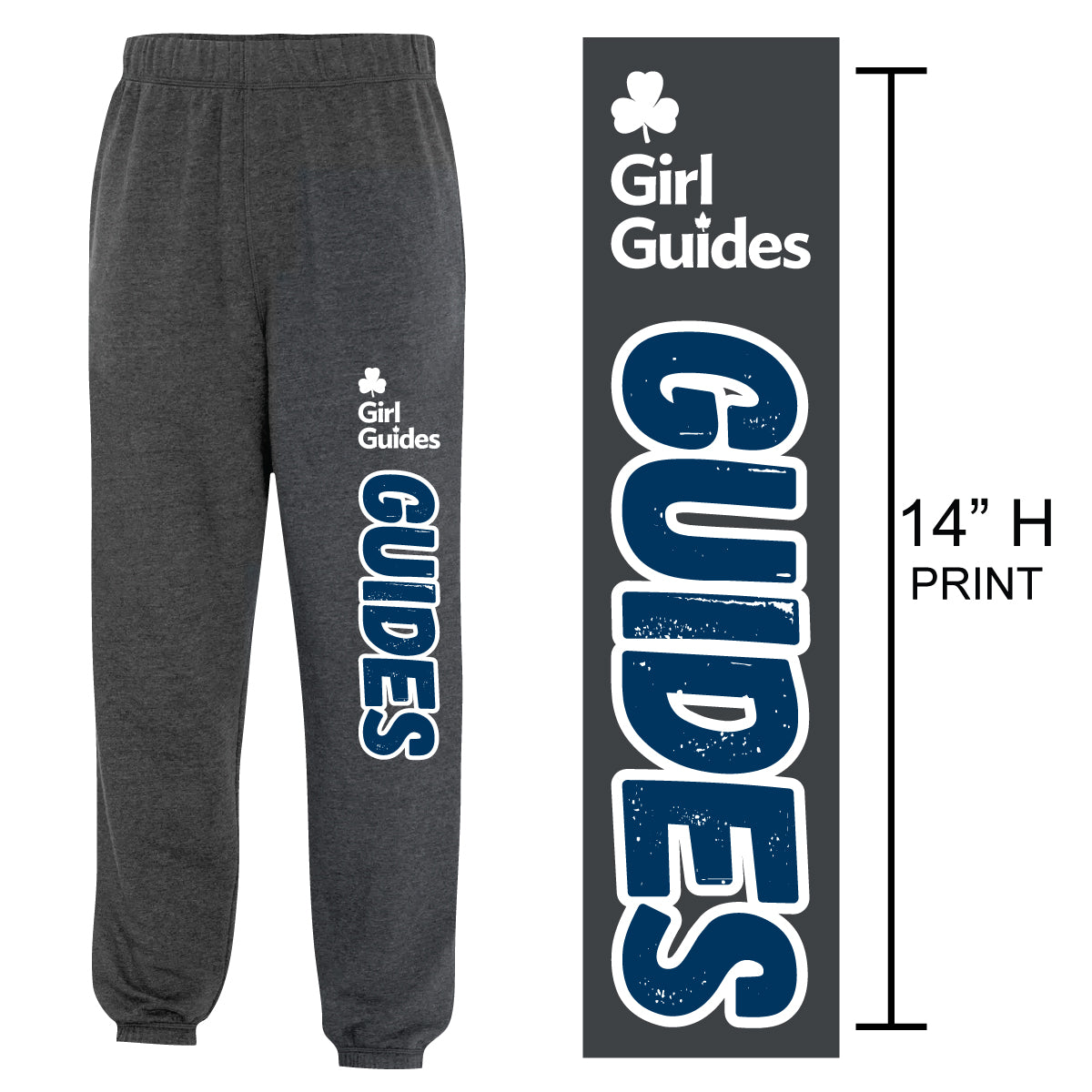 "GUIDES" Adult Sweatpants - ATCF2800 - Dark Heather Grey