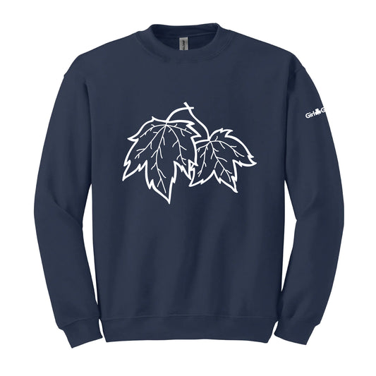 MAPLE LEAF - Adult Crewneck Sweatshirt  1801 - Navy