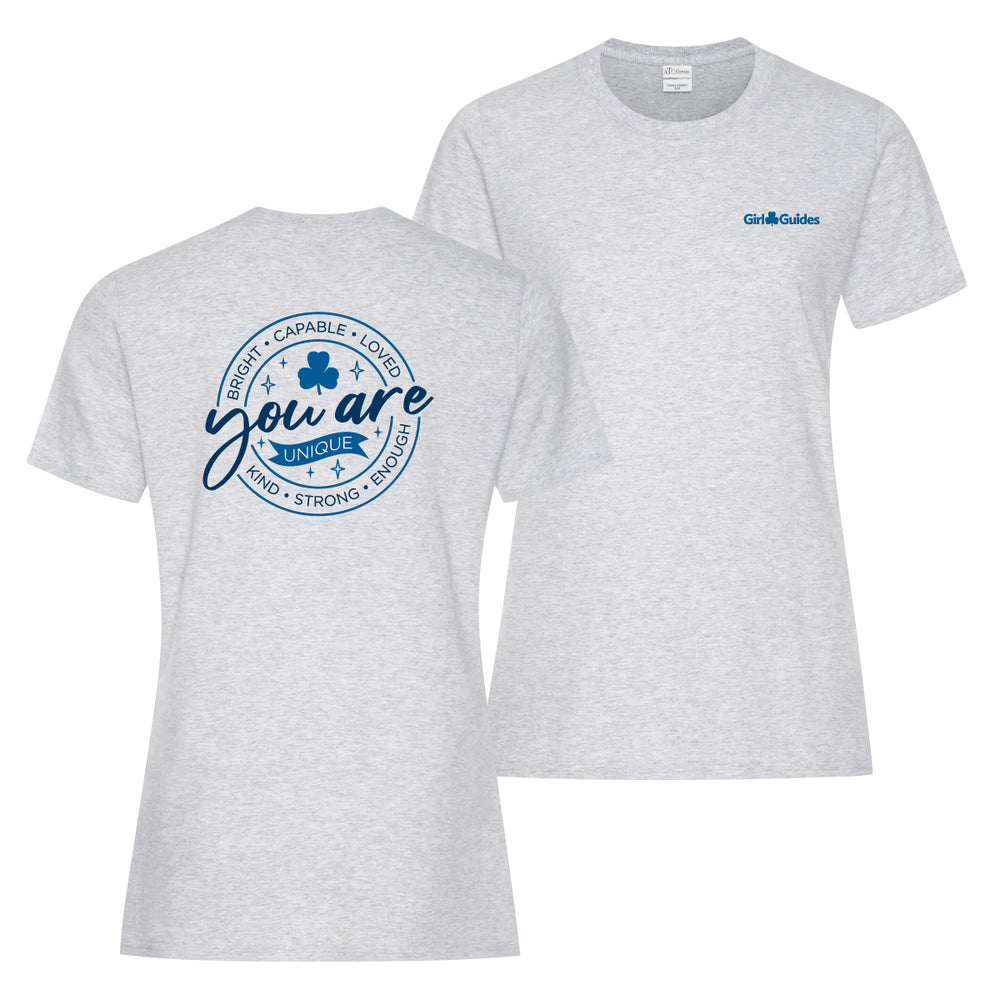 YOU ARE - LADIES T SHIRT - ASH GREY - ATC1000L