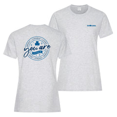 YOU ARE - LADIES T SHIRT - ASH GREY - ATC1000L